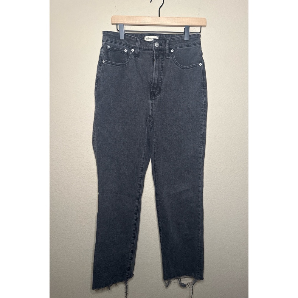 Madewell‎ Curvy Perfect Vintage Straight Jeans Size 28 in Black - Picture 2 of 8